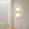 Flush Mount Globe Wall Sconce with Frosted Glass Modern Minimalist Design