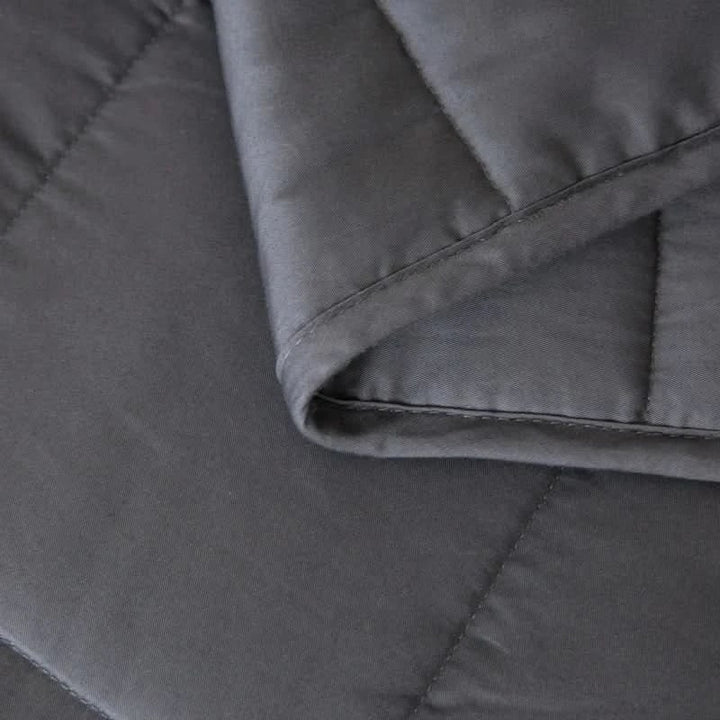 Weighted Blanket for Sleep Anxiety Bed with Quilted Cotton Design Throw