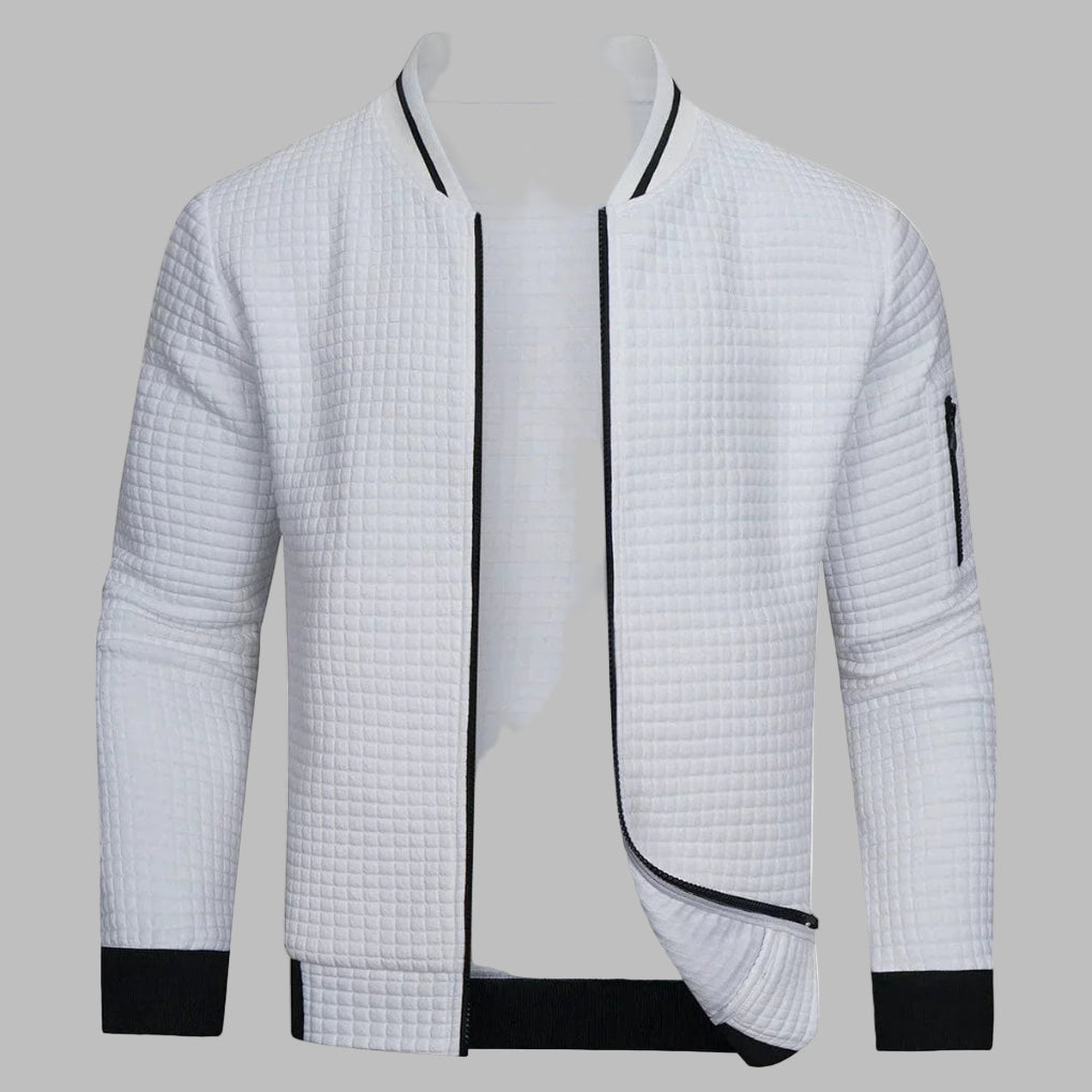 Comfortable and Warm Men’s Zip-Up Sweater