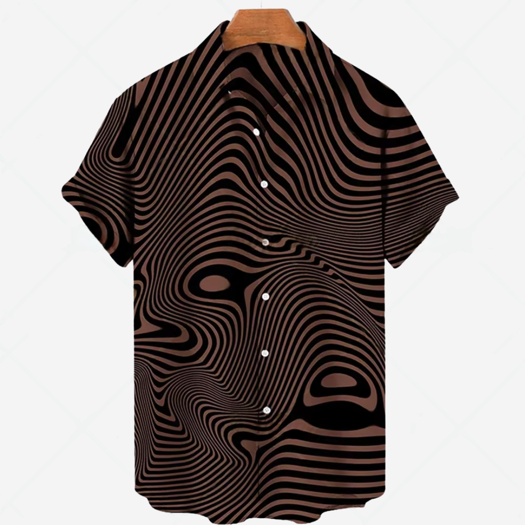 Casual Short-Sleeve Shirt with Print Effortless Style for Every Occasion