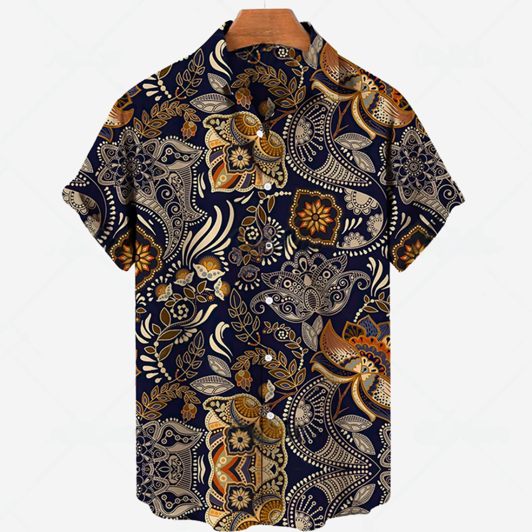 Casual Short-Sleeve Shirt with Print Effortless Style for Every Occasion