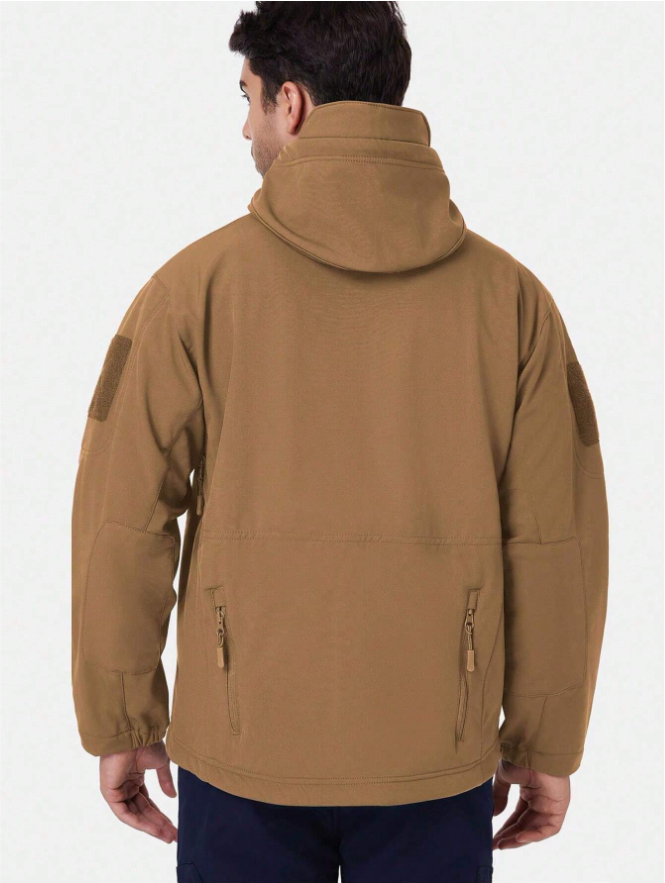 Waterproof Windproof Fleece-Lined Outdoor Jacket and Trousers Set