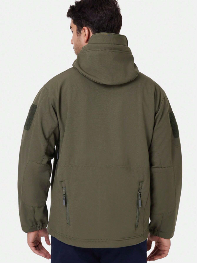 Waterproof Windproof Fleece-Lined Outdoor Jacket and Trousers Set